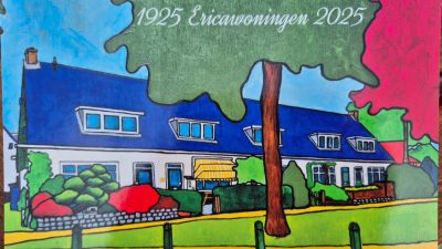 Karin Calis organiseert Buurtfeest om woningbouw te dwingen tot verduurzaming Erica-woningen