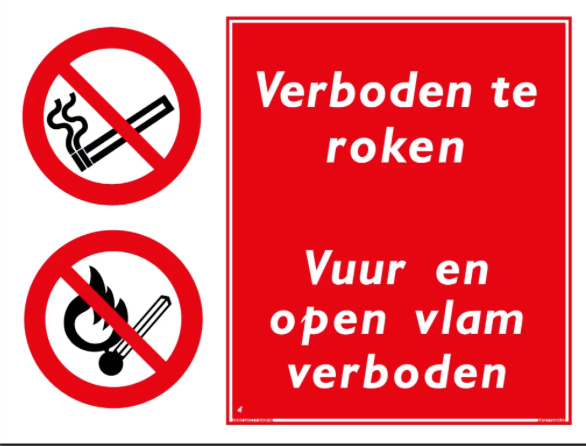 Verboden om open vuur te maken