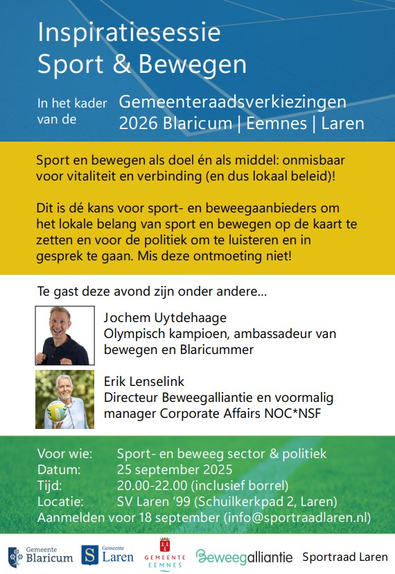 Inspiratiesessie Sport & Bewegen