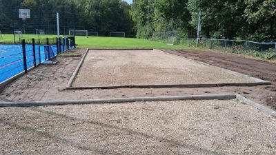 Aanleg nieuwe Jeu de Boules banen bij De Derde Helft-BEL