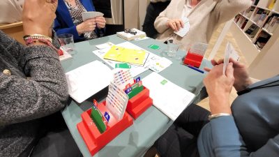 Bridge in het Brinkhuis bij de Volkuniversiteit