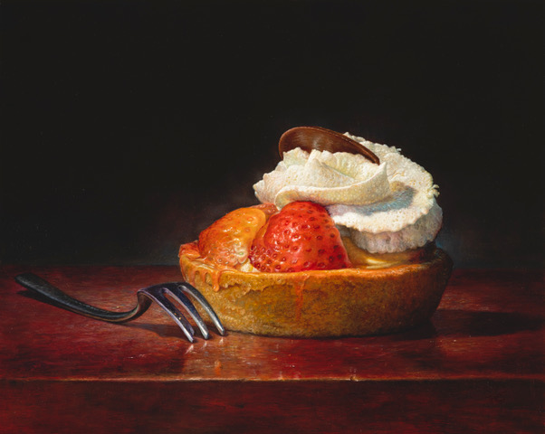 Paul van Ernich exposeert schilderijen van Bloemen en Gebak in de Johanneskerk te Laren