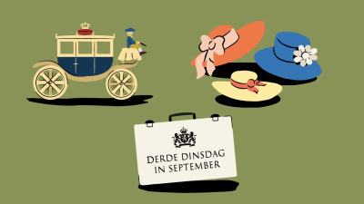 Onstuimig weer tijdens Prinsjesdag, dinsdagochtend windkracht 6