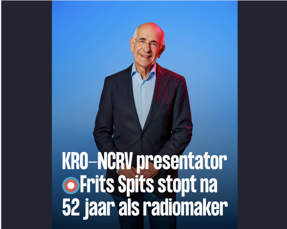 Na 52 jaar stopt Frits Spits als radiomaker en gaat hij met pensioen.