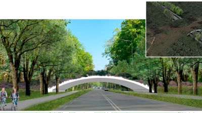 Laren kiest voor elegante natuurbrug tussen de Westerheide en de Zuiderheide