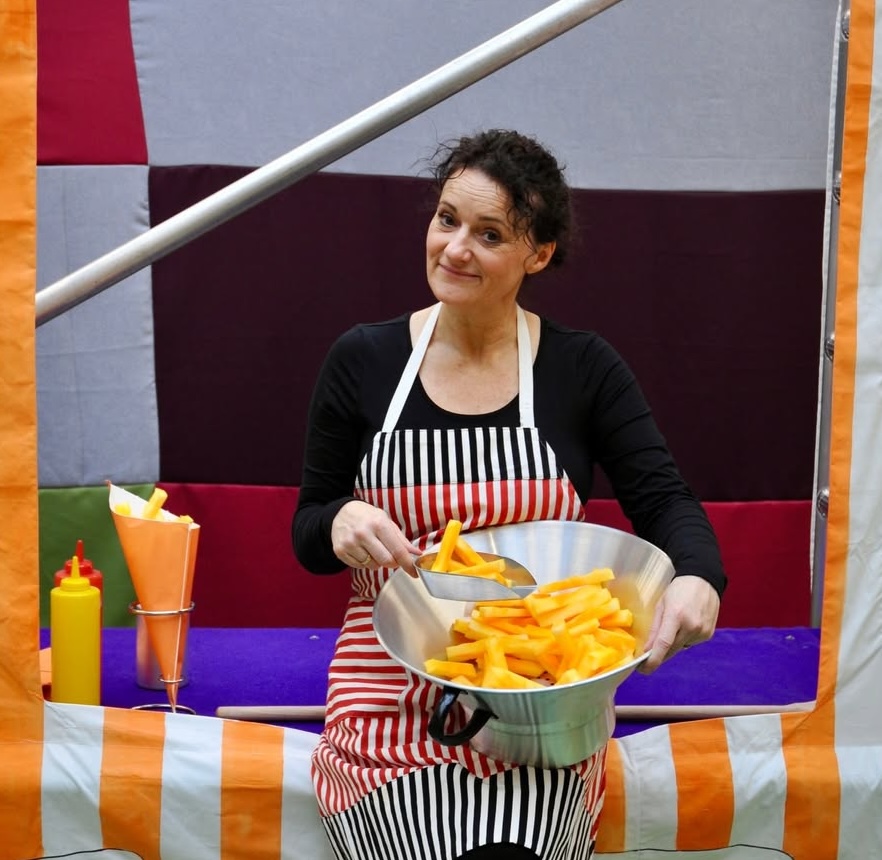 Woensdagmiddag (15:00 uur) in de Nationale Kindertheaterweek de voorstelling Heel veel Patat! € 9.50