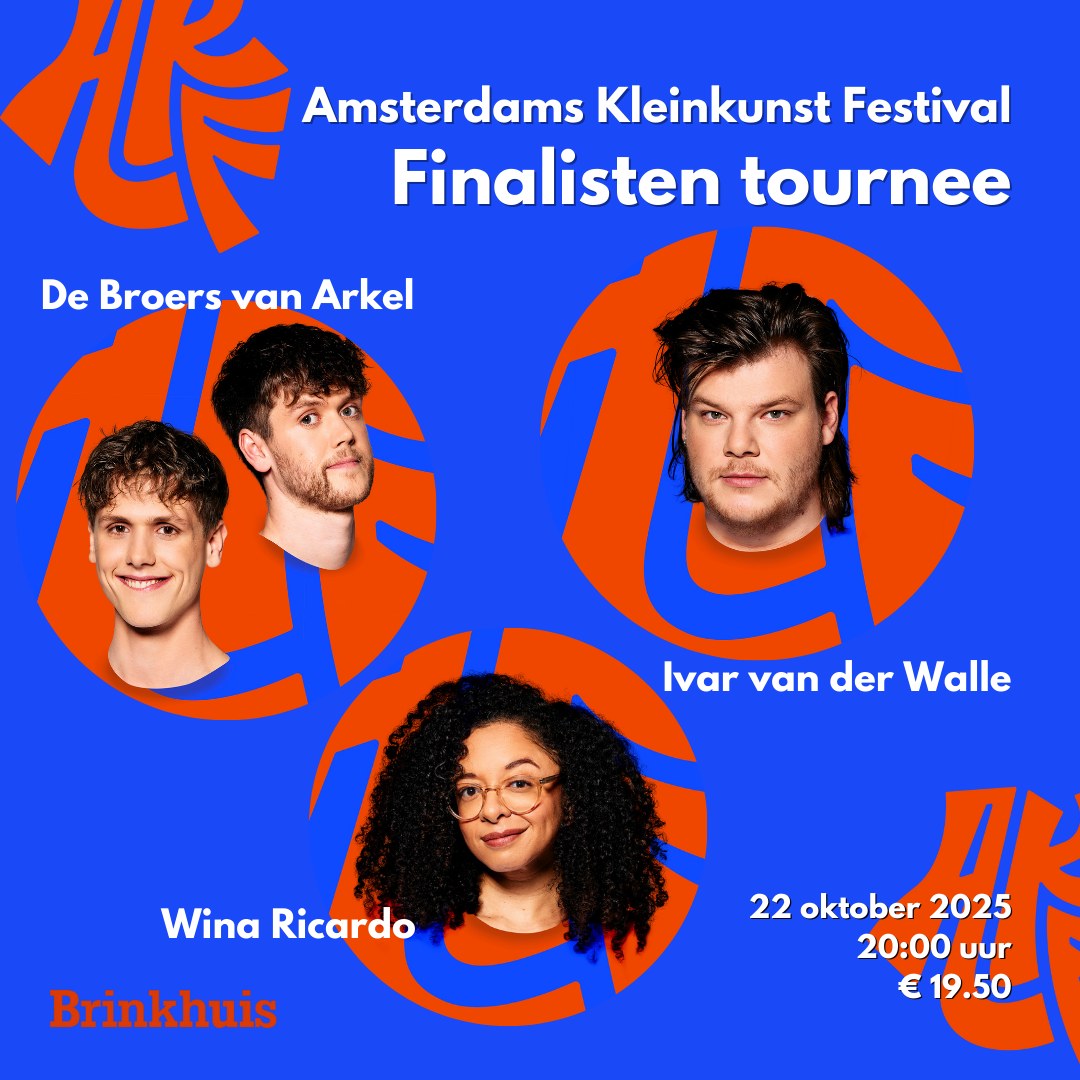 Finalistentournee Amsterdams Kleinkunst Festival in Brinkhuis