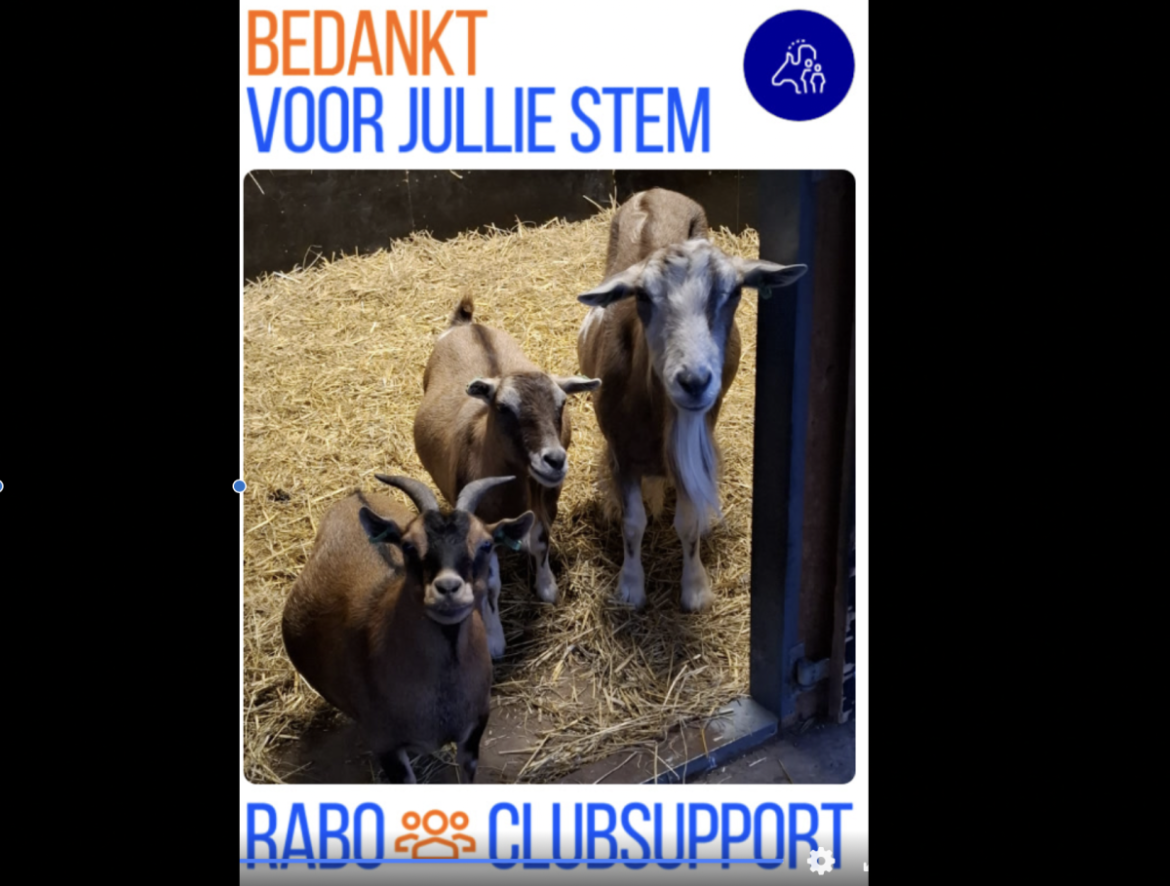 € 556,77! voor ‘Geitenweitje’