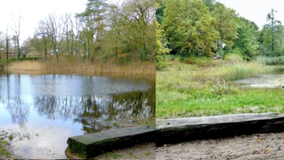 Protestgedicht Hut van Mie uit 1936. .. ( + een oude Bol- an over de geschiedenis van de vijver)