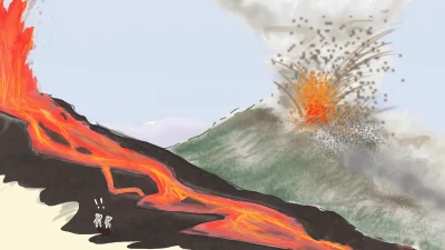 Tekenwedstrijd Museum Hofland: welke jonge kunstenaar maakt de beste vulkaantekening?