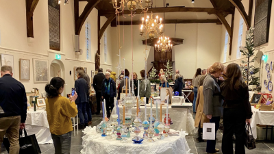 Vandaag laatste dag kunstkerstmarkt in Johanneskerk