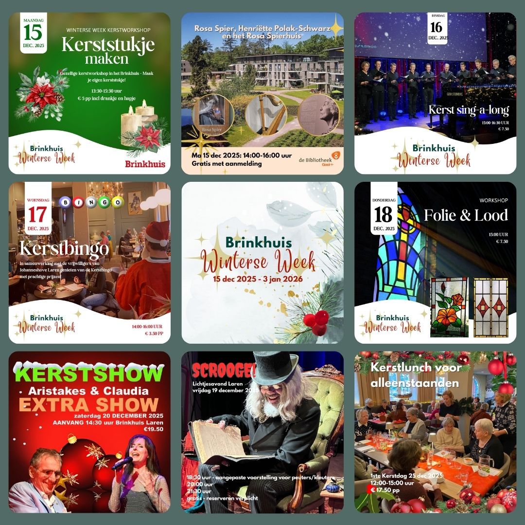 Vandaag beginnen de Winterse Weken in het Brinkhuis!