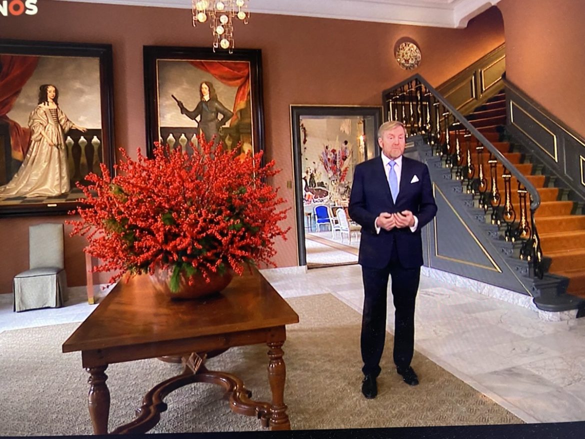 Koning Willem-Alexander tijdens kersttoespraak