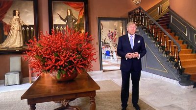 Koning Willem-Alexander tijdens kersttoespraak