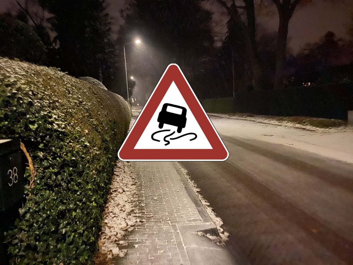 Oppassen! Hele land plaatselijk glad door bevriezing