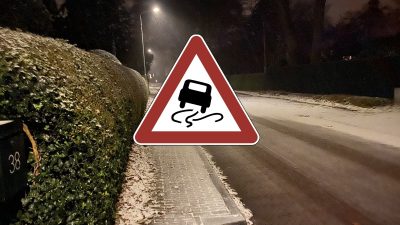 Oppassen! Hele land plaatselijk glad door bevriezing