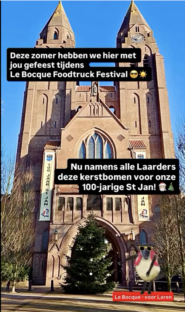 Bedankje van Le Bocque: Kerstbomen voor 100-jarige Sint Jan