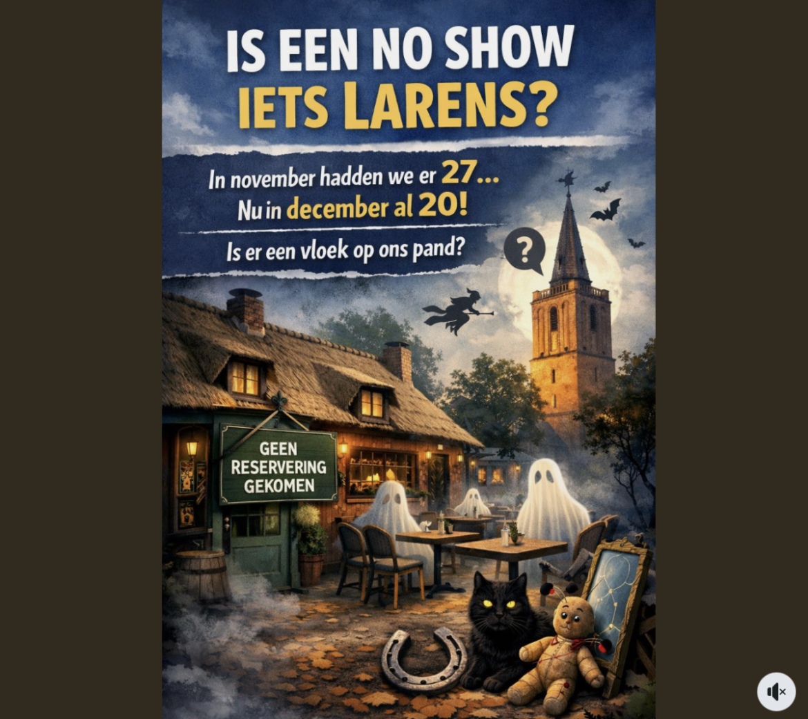 Is een no-show iets Larens?