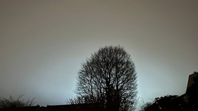 Winters licht boven Laren
