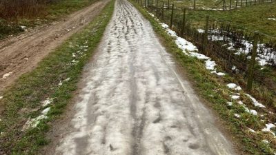 Het kan nog glad zijn in de natuur…