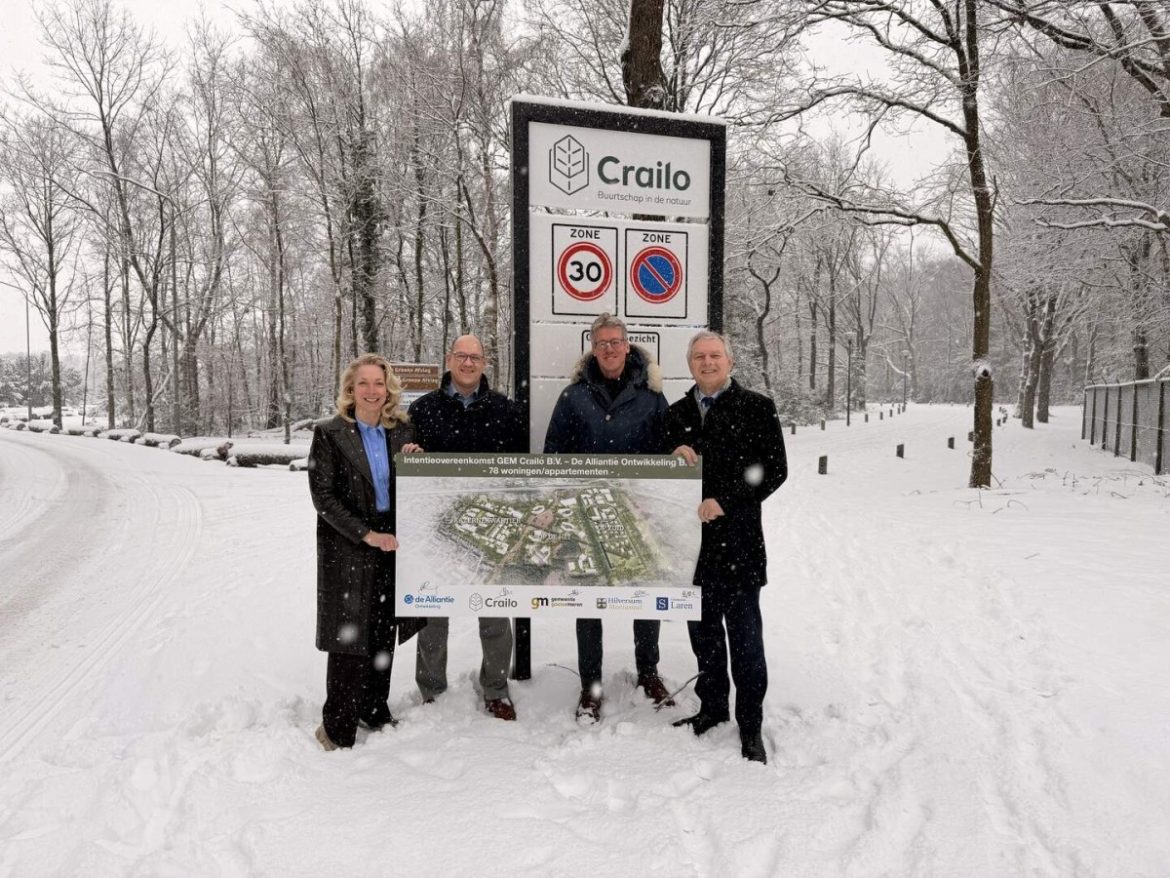 Woningcorporatie Alliantie mag nog eens 78 woningen bouwen in buurtschap Crailo. Bouw start wel pas halverwege 2027