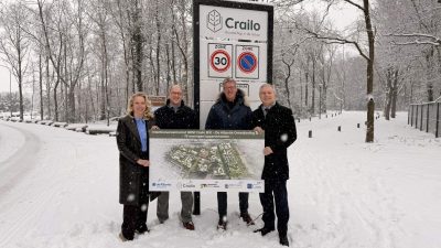 Woningcorporatie Alliantie mag nog eens 78 woningen bouwen in buurtschap Crailo. Bouw start wel pas halverwege 2027