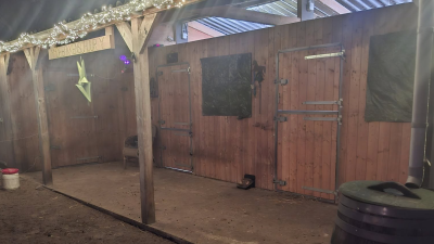 Alles zit dicht, alle dieren zitten veilig in hun stal….