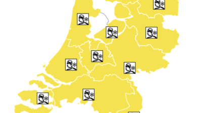 Winterse buien: code geel
