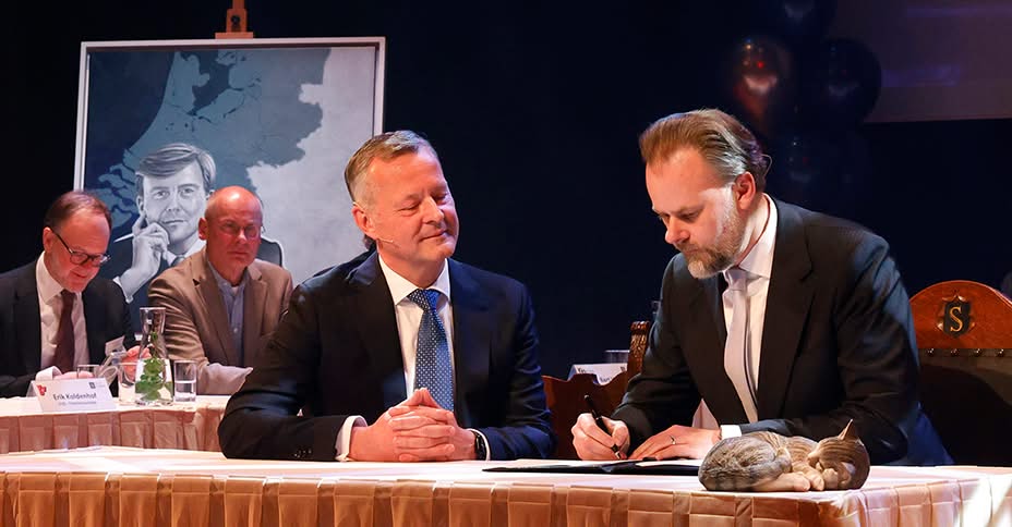 Beëdiging nieuwe burgemeester van Laren