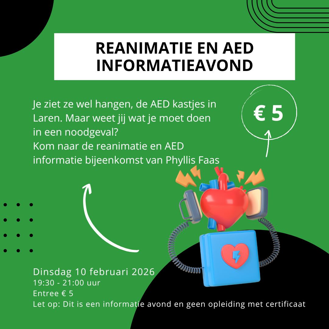 Reanimatie en AED Informatieavond in Brinkhuis
