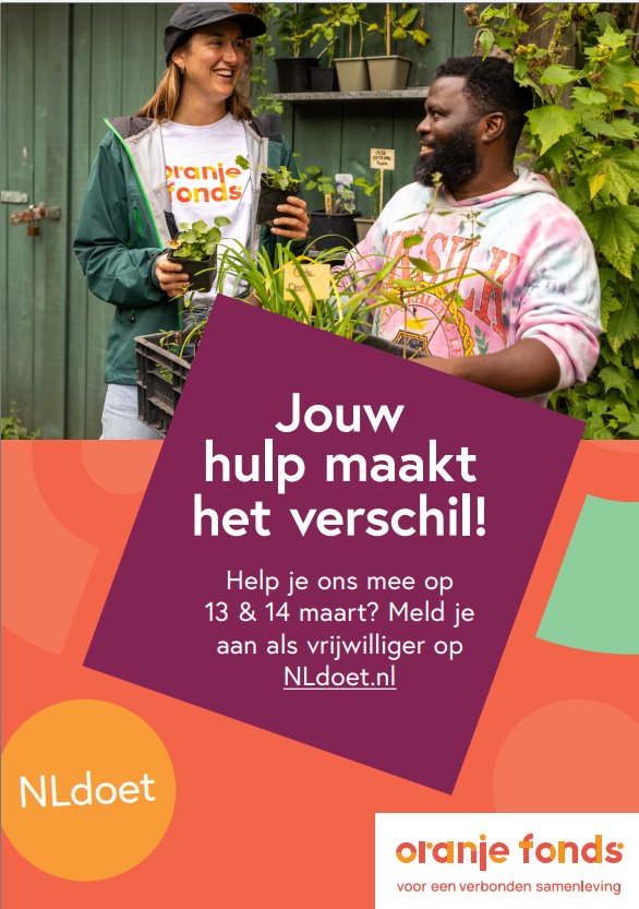 Doe mee met NLdoet op 13 & 14 maart!