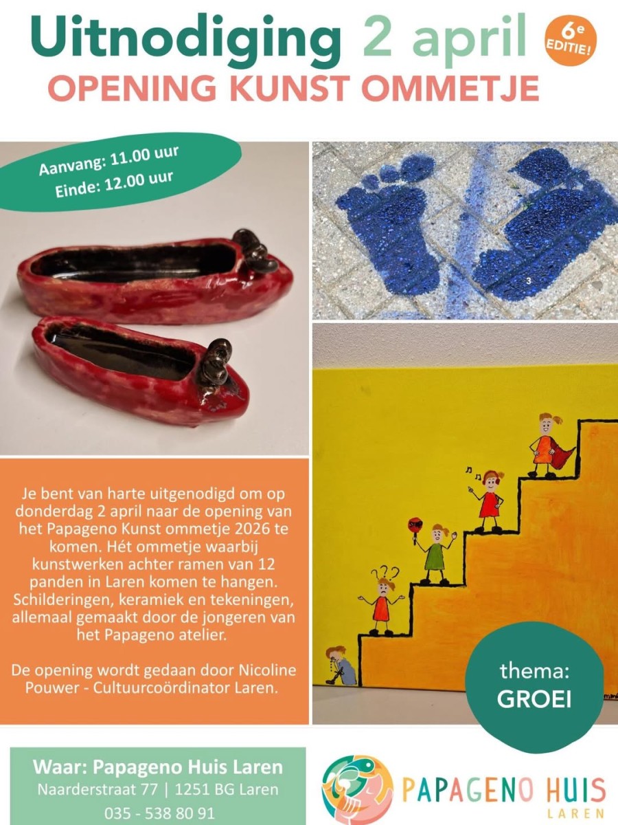 Kunstommetje wordt dit jaar geopend op 2 april