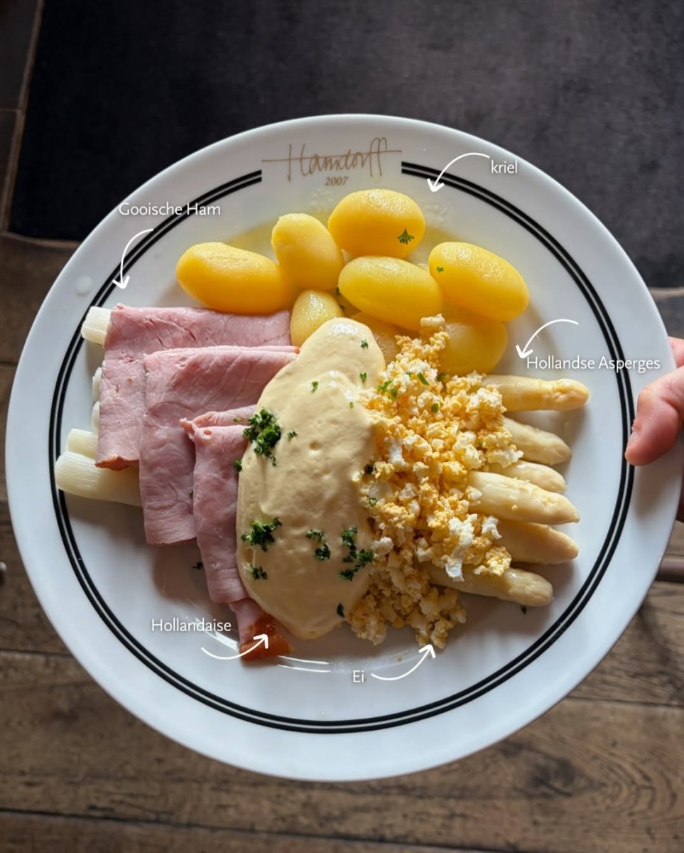 Lente op een bord…