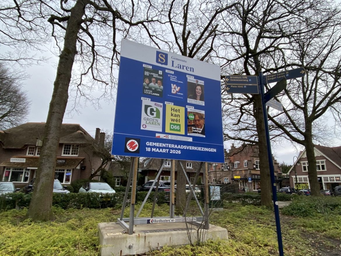 Verkiezingsuitslagen Laren live