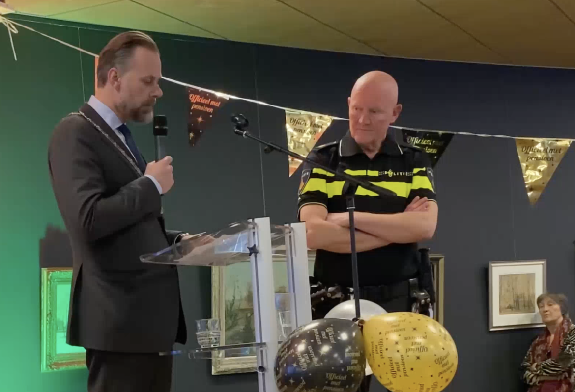 (video) Afscheidsreceptie wijkagent Remco Wessels
