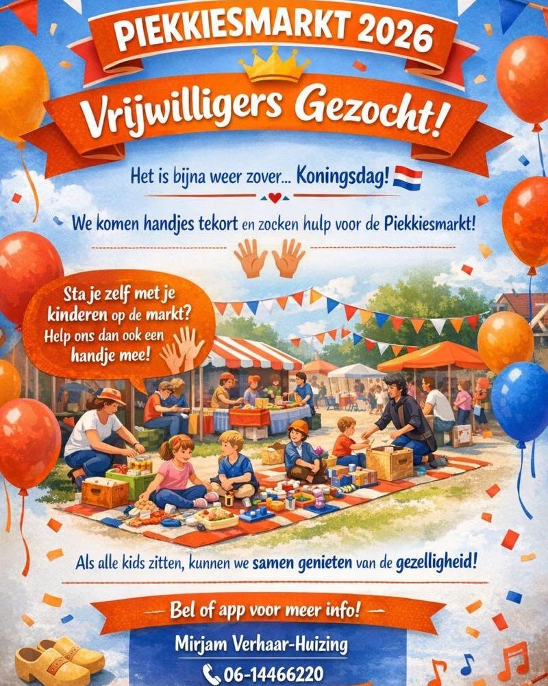 Gezocht: Koningen en Koninginnen van de Piekkiesmarkt!