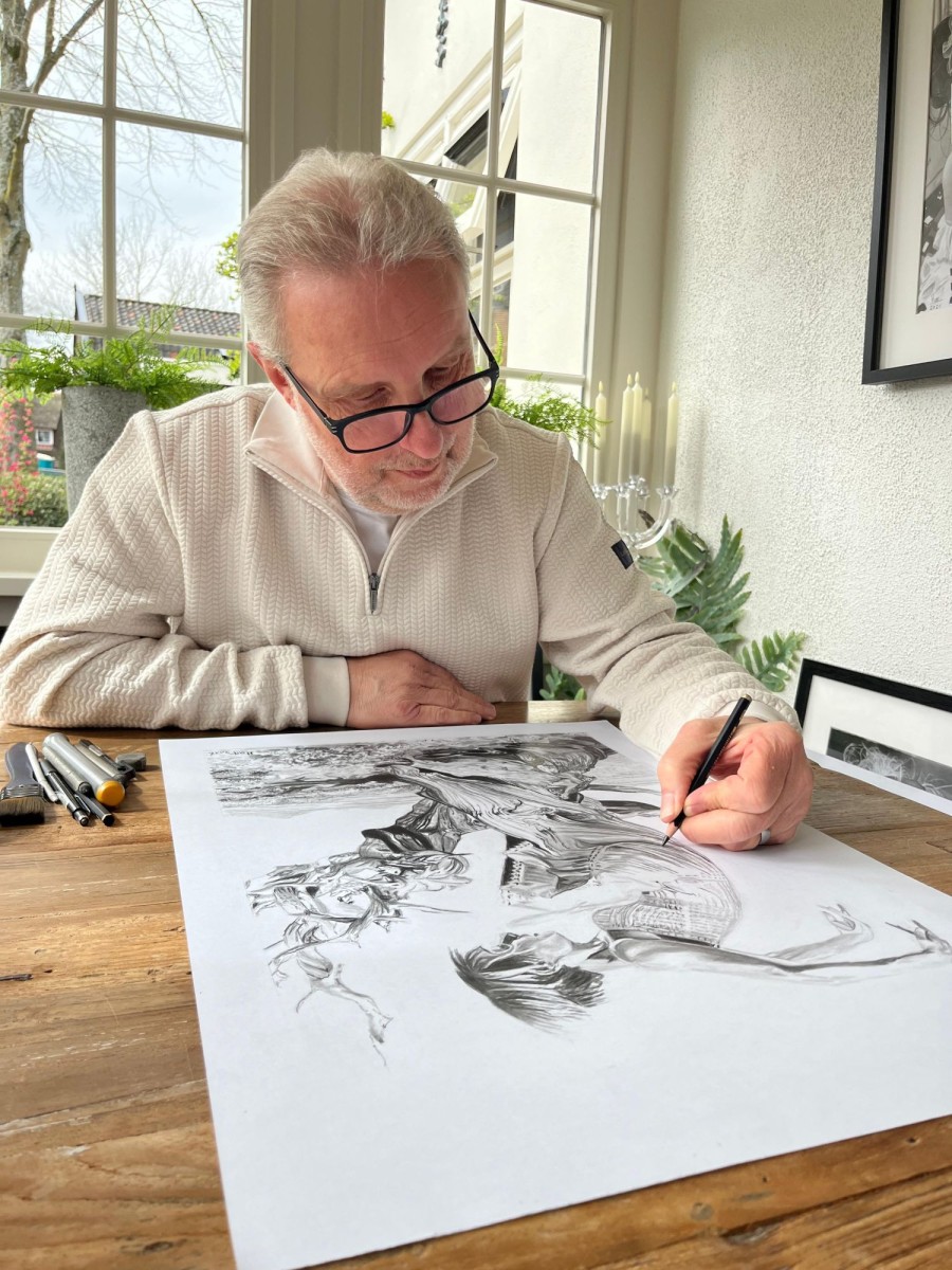 Larense kunstenaar Har Bulters exposeert in Brinkhuis: “Van schets naar ziel”