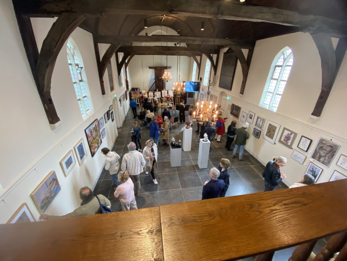 Voorjaarsexpositie. Modeltekenclub Hamdorff in Johanneskerk