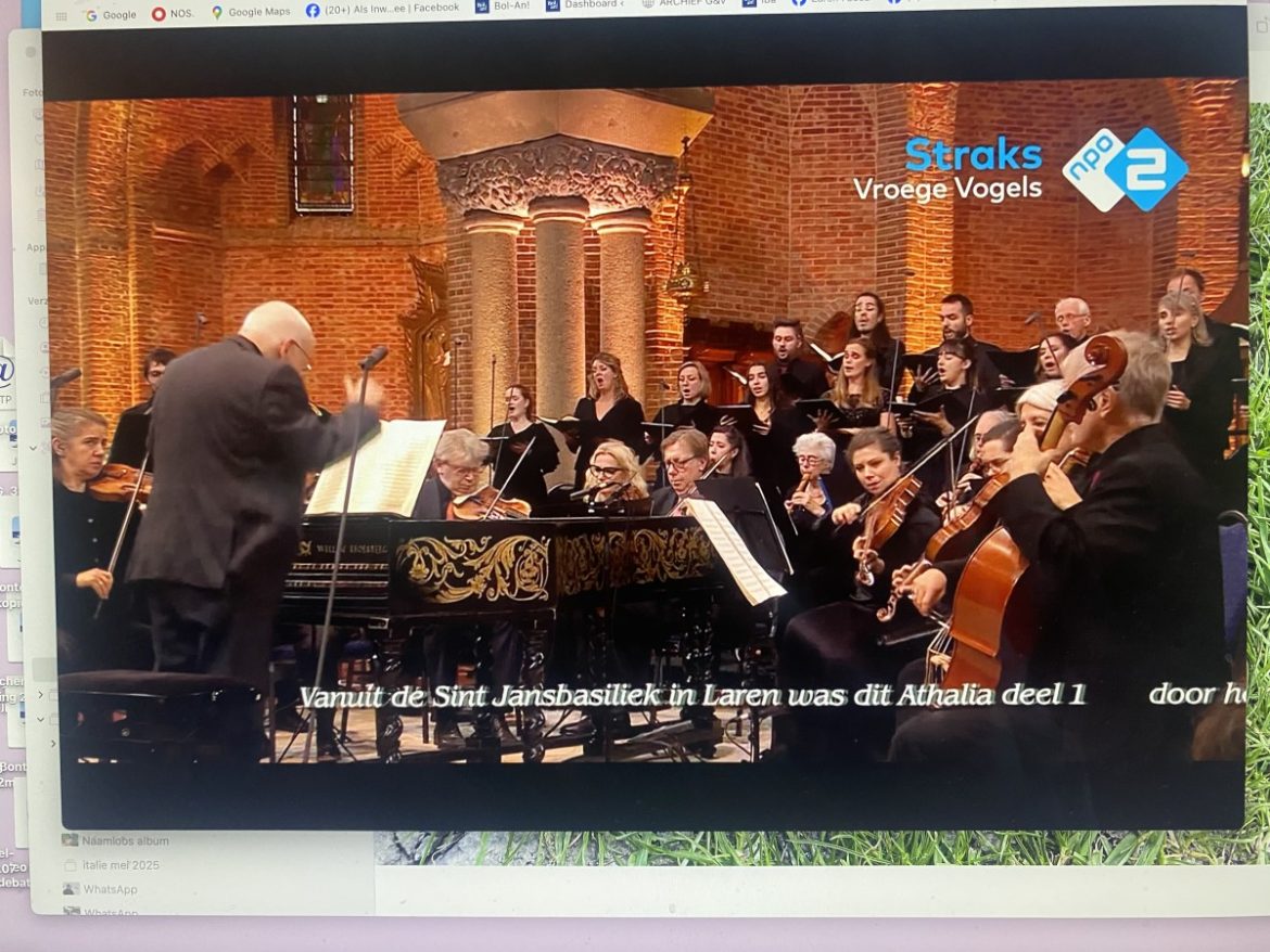Omroep Max zond eerste deel ‘Athalia’ van G.F.Händel uit met Ton Koopman vanuit Sint Jansbasiliek