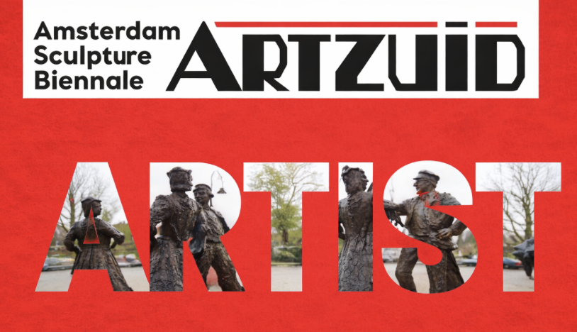 Beeldengroep Klepperman van Elleven het komend halfjaar op plein voor Singer Laren