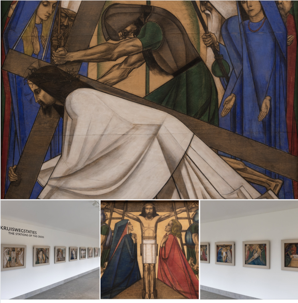 Jan Toorop maakte veertien kruiswegstaties, die momenteel in Singer Laren te zien zijn