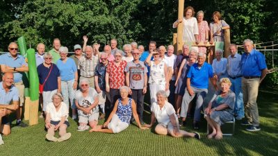 Vrijwilligers vierdaagse in het zonnetje