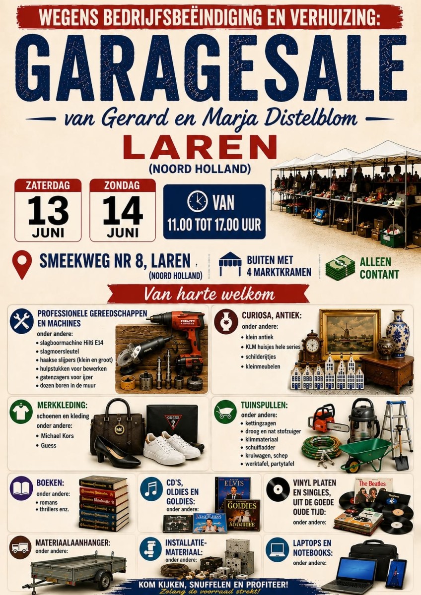 Grootse Garagesale…