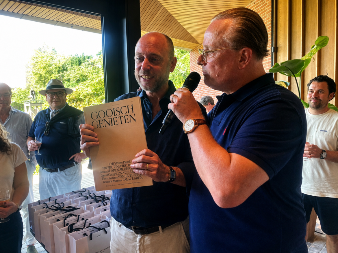  Het Gooi is een nieuw magazine rijker. In de tuin van Singer Laren is Gooisch Genieten gelanceerd. 