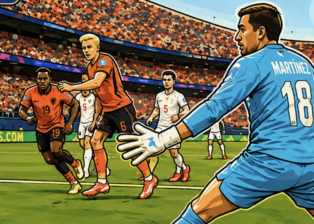 NOS: Bliksemstart leidt Oranje naar zege op Tunesië en WK-groepswinst, maandagnacht wacht Marokko