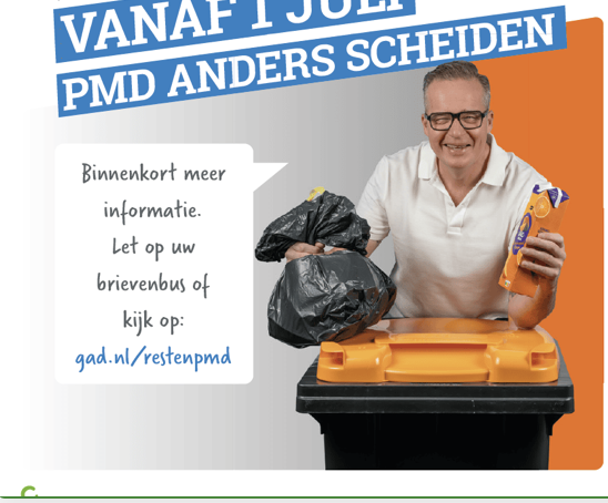 GAD razend druk met gigantische logistieke klikowissel in Gooi en Vechtstreek. Plastic gaat vanaf komende woensdag bij het restafval