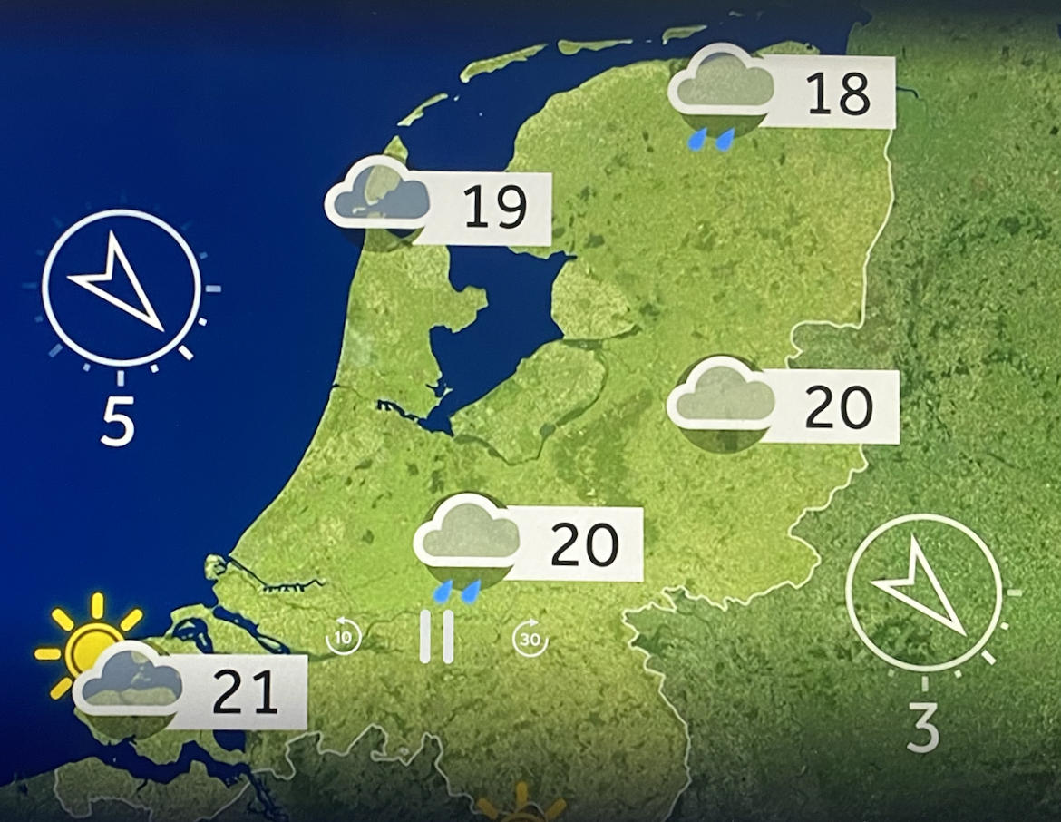 Morgen 18-24 graden