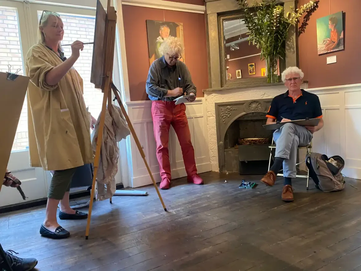 Poseersessie bij Spotted Horse Gallery