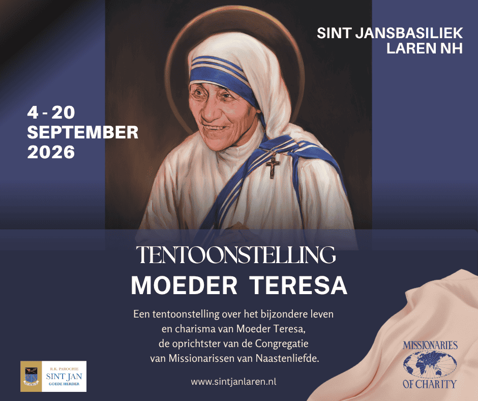 Tentoonstelling Moeder Teresa in Sint jansbasiliek