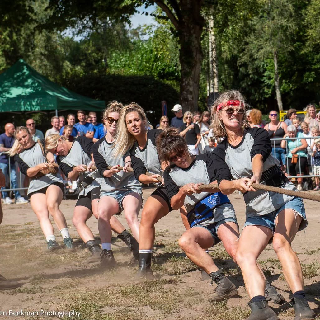 Programma woensdag kermisweek Blaricum- touwtrekken-handicaprace-kindertouwtrekken